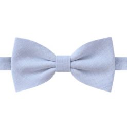 Lniana Mucha Męska - His Story - Błękitny Melanż. Niebieskie krawaty i muchy męskie His Story, z aplikacjami, ze lnu, eleganckie. Za 45.00 zł.