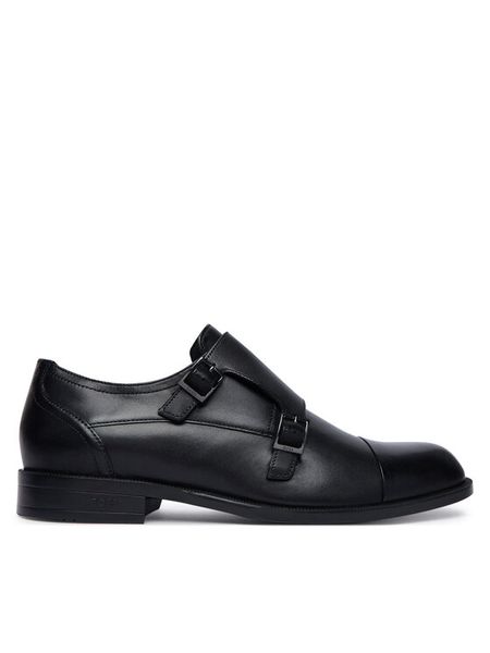 BOSS Półbuty Tayil Monk 50568808 Czarny. Czarne buty wizytowe męskie Boss, ze skóry, bez zapięcia. Za 894.99 zł.