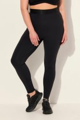 Damskie Legginsy sportowe LightFit kieszenie z recyklingu. Czarne legginsy damskie Ulla Popken, plus size, bez wzorów, z elastanu. Za 239.99 zł.