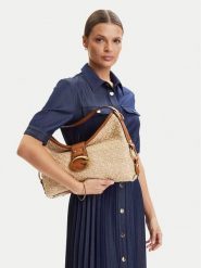 Guess Torebka Camden HWRB93 08180 Beżowy. Brązowe torebki klasyczne damskie Guess, z aplikacjami, z materiału, bez dodatków. Za 679.99 zł.