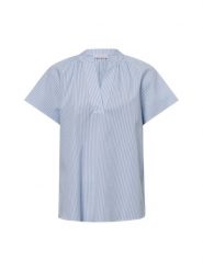 Rich & Royal Bluzka tunika Kobiety Bawełna niebieski|biały, 42. Białe tuniki damskie Rich & Royal, bez wzorów, z bawełny, eleganckie, bez kołnierzyka, bez ramiączek. Za 349.95 zł.