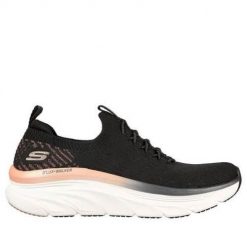 Buty do chodzenia damskie Skechers Dlux. Czarne obuwie treningowe damskie Skechers, na fitness i siłownię. Za 359.99 zł.