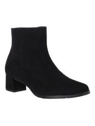 HASSIA Skórzane botki "Milano" w kolorze czarnym rozmiar: 37. Czarne botki damskie HASSIA, ze skóry, eleganckie, bez obcasa, bez zapięcia. Za 404.99 zł.