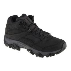 Buty trekkingowe męskie Merrell Moab Adventure 3 Mid. Czarne buty trekkingowe męskie MERRELL, z materiału, bez zapięcia, trekkingowe. Za 726.00 zł.