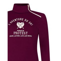 Bluza damska Protest Holker. Fioletowe bluzy bez kaptura damskie Protest, m, z materiału. Za 252.50 zł.