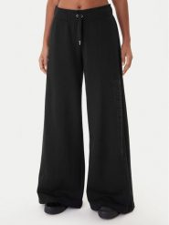 Juicy Couture Spodnie dresowe Annen JCWBJ225320 Czarny Wide Leg. Czarne spodnie dresowe damskie Juicy Couture, m, bez wzorów, z dresówki. Za 349.99 zł.