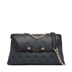 Torebka Guess. Czarne listonoszki damskie Guess, z aplikacjami, bez dodatków. Za 525.99 zł.