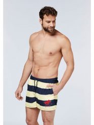 Polo Sylt Szorty kąpielowe w kolorze żółto-granatowym rozmiar: XL. Niebieskie szorty sportowe męskie Polo Sylt, xl, z materiału, outdoorowe. Za 37.30 zł.