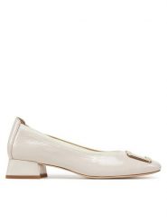 Caprice Półbuty 9-22300-44 Beżowy. Brązowe półbuty damskie Caprice, bez wzorów, z lakierowanej skóry, bez obcasa, na obcasie. Za 265.99 zł.