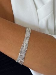 Eclat d'Argent Srebrna bransoletka rozmiar: onesize. Szare bransoletki damskie Eclat d'Argent, srebrne. Za 304.99 zł.