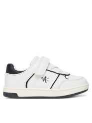 Calvin Klein Sneakersy V1X9-83148-1355 M Biały. Białe buty sportowe chłopięce CALVIN KLEIN, ze skóry, bez zapięcia. Za 299.99 zł.