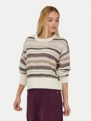 ONLY Sweter Arianne 15285832 Beżowy Regular Fit. Brązowe swetry klasyczne damskie Only, l, z syntetyku, bez kołnierzyka. Za 169.99 zł.