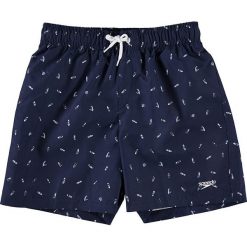 Szorty kąpielowe "Drift Print" w kolorze granatowym. Niebieskie kąpielówki chłopięce Speedo, Plage du Sud, bez wzorów, z materiału. W wyprzedaży za 70.95 zł.