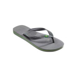 Japonki Brasil męskie. Szare klapki i japonki męskie Havaianas, z gumy. W wyprzedaży za 39.99 zł.