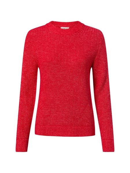 S.Oliver sweter z dzianiny z domieszką wełny Kobiety Bawełna czerwony, 40. Czerwone swetry klasyczne damskie S.Oliver, s, z bawełny, bez kołnierzyka. Za 179.95 zł.