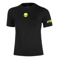Koszulka tenisowa damska z krótkim rękawem Hydrogen Panther Tech Tee. Czarne bluzki damskie HYDROGEN, s, bez wzorów, sportowe, bez kołnierzyka, bez ramiączek. Za 380.00 zł.