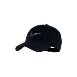 Czapka z daszkiem tenisowa Nike czarna. Czarne czapki męskie Nike, bez wzorów. Za 49.99 zł.