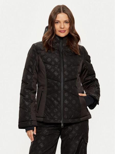 Guess Kurtka narciarska W4PL3N WH0K0 Czarny Regular Fit. Czarne kurtki narciarskie i snowboardowe damskie Guess, s, z aplikacjami, z syntetyku, bez kaptura, narciarskie. Za 1,239.00 zł.