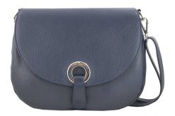 Listonoszka skórzana BARBERINI'S granatowa 641-4. Niebieskie shopper bag damskie Barberinis, z aplikacjami, ze skóry, przez ramię, duże, zdobione, bez dodatków. Za 279.99 zł.