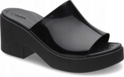 Klapki Dla Dorosłych Crocs Crocs Brooklyn High Shine Heel Slide. Czarne klapki i japonki męskie Crocs, z materiału. Za 230.99 zł.