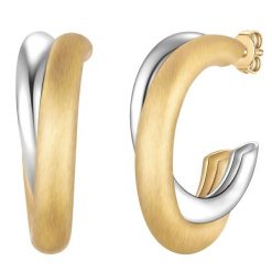 Yokoamii Kolczyki kola z posrebrzanego/pozlacanego mosiadzu 1 ct Damski. Szare kolczyki damskie Yokoamii, posrebrzane. Za 159.99 zł.