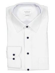 Eterna Koszula - Modern fit - w kolorze białym rozmiar: 45. Białe koszule męskie Eterna, bez wzorów, z bawełny, bez kołnierzyka, bez ramiączek. Za 101.23 zł.