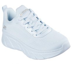 Buty sportowe damskie Skechers Bobs B Flex Hi Fly. Niebieskie buty sportowe na co dzień damskie Skechers, bez wzorów, z materiału, trekkingowe. Za 390.00 zł.