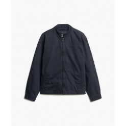 Kurtka Superdry Harrington classique. Niebieskie kurtki męskie Superdry., m, bez wzorów, bez kaptura. Za 513.50 zł.