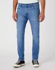 WRANGLER RIVER MĘSKIE SPODNIE JEANSOWE JEANSY BLUE CREEK W17TJXZ81 112331087. Niebieskie jeansy męskie Wrangler. Za 229.99 zł.