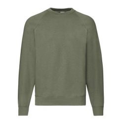 Męska Klasyczna Bluza Raglanowa. Zielone bluzy bez kaptura męskie Fruit of the Loom, m. Za 64.99 zł.