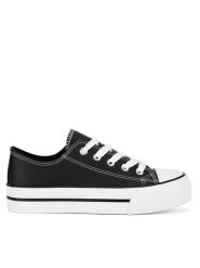 DeeZee Trampki CSS20531-02 Czarny. Czarne trampki i tenisówki dziewczęce DeeZee, bez wzorów, z tworzywa sztucznego, bez zapięcia. Za 89.99 zł.
