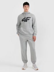 4F Spodnie dresowe joggery męskie - szare XL. Szare spodnie dresowe męskie 4f, bez wzorów, z bawełny. Za 149.99 zł.