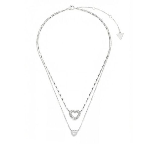 Naszyjnik Guess. Szare naszyjniki damskie Guess, srebrne. Za 329.99 zł.