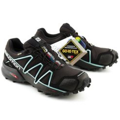 Buty trekkingowe damskie Salomon Speedcross 4 GTX do biegania. Czarne obuwie do biegania damskie Salomon. Za 325.00 zł.