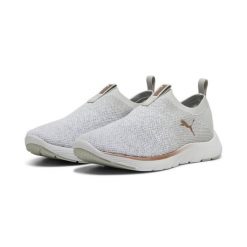 Damskie dzianinowe buty do biegania SOFTRIDE Remi PUMA. Białe obuwie do biegania damskie Puma. W wyprzedaży za 249.00 zł.