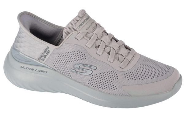 Buty sportowe Sneakersy męskie, Slip-Ins: Bounder 2.0 - Emerged. Szare buty sportowe na co dzień męskie Skechers, z materiału, bez zapięcia, trekkingowe. Za 379.99 zł.