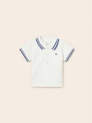 Mayoral Polo 190 Biały. Białe t-shirty chłopięce Mayoral, bez wzorów, z bawełny, bez ramiączek. Za 39.99 zł.