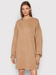 Reebok Sukienka dzianinowa Classics Natural Dye H11200 Brązowy Oversize. Brązowe sukienki damskie Reebok, xs, bez wzorów, z bawełny, bez kołnierzyka, bez ramiączek, oversize. Za 139.99 zł.