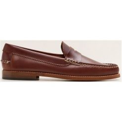 Mango Man - Mokasyny. Mokasyny męskie Mango Man, z materiału, z okrągłym noskiem. W wyprzedaży za 149.90 zł.