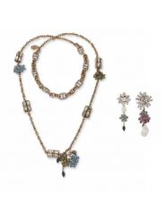 Weekend Max Mara Zestaw naszyjnik i kolczyki 2615751094650 Złoty. Żółte kolczyki damskie Weekend Max Mara, metalowe. Za 829.99 zł.