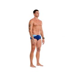 Kąpielówki Z3R0D Trunks. Niebieskie kąpielówki męskie ZEROD, m, bez wzorów, z materiału, do biegania. Za 292.50 zł.