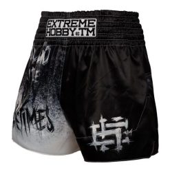 Spodenki Muay Thai męskie EXTREME HOBBY PSYCHO CLOWN. Czarne szorty męskie EXTREME HOBBY, z poliesteru, bez kołnierzyka. Za 209.00 zł.
