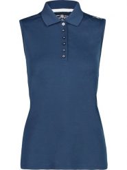 CMP Funkcyjna koszulka polo w kolorze granatowym rozmiar: 44. Niebieskie bluzki sportowe damskie CMP, bez wzorów, z materiału, bez ramiączek. Za 56.66 zł.