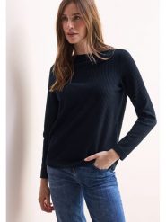 Cecil Koszulka w kolorze niebieskim rozmiar: XL. Niebieskie bluzki damskie Cecil, xl, bez wzorów, bez kołnierzyka, bez ramiączek. Za 114.17 zł.