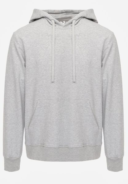 Szara Bluza z Kapturem i Kieszenią Typu Kangur Aqialei. Szare bluzy z kapturem męskie Born2be, l, z dresówki. Za 99.99 zł.