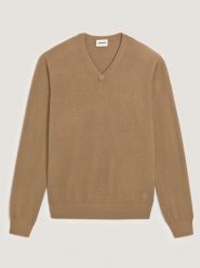 Rodier Wełniany sweter w kolorze jasnobrązowym rozmiar: M. Brązowe swetry męskie Rodier, m, bez wzorów, z wełny, bez kołnierzyka. Za 260.99 zł.