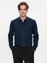 Hugo Koszula Koey 50513889 Granatowy Slim Fit. Niebieskie koszule męskie Hugo, m, bez wzorów, z bawełny, bez kołnierzyka, bez ramiączek. Za 399.99 zł.