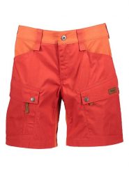 Bergans Szorty funkcyjne "Favor" w kolorze czerwono-pomarańczowym rozmiar: 46. Czerwone spodenki sportowe damskie Bergans, z bawełny, outdoorowe. Za 196.24 zł.