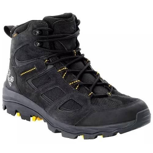 Buty do chodzenia męskie Jack Wolfskin Vojo 3 Texapore Mid. Czarne buty trekkingowe męskie Jack Wolfskin, z materiału, bez zapięcia, trekkingowe. Za 643.00 zł.