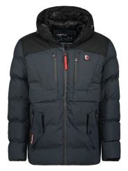 Geographical Norway Parka "Cachot" w kolorze granatowym rozmiar: XL. Niebieskie parki męskie Geographical Norway, xl, z aplikacjami. Za 343.41 zł.